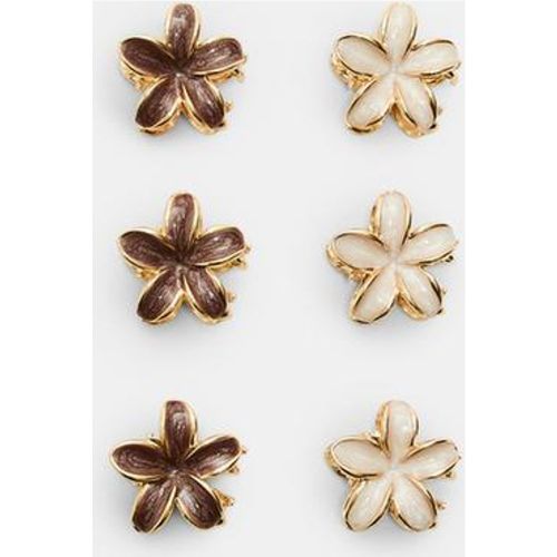 Lot de 6 mini pinces à fleurs Écru OS - Stradivarius - Modalova