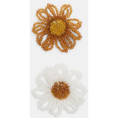 Lot de 2 pins fleurs combinées OS - Stradivarius - Modalova