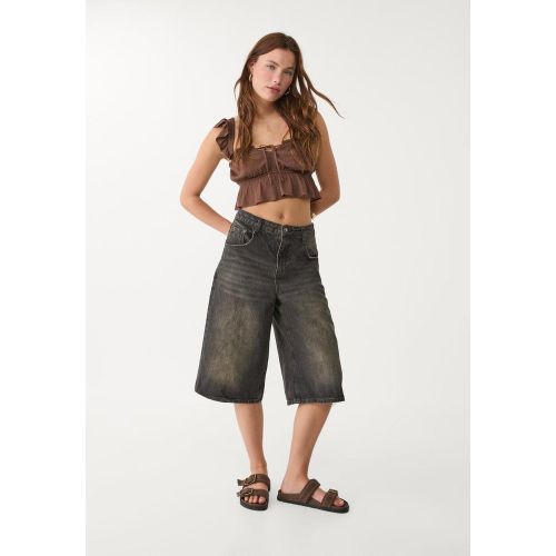 Bermuda jort denim baggy 32 - Stradivarius - Modalova