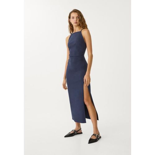 Robe encolure américaine midi XS - Stradivarius - Modalova