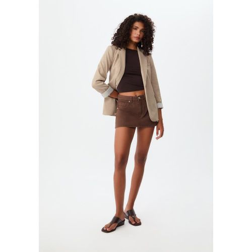 Blazer slim fit Écru XS - Stradivarius - Modalova