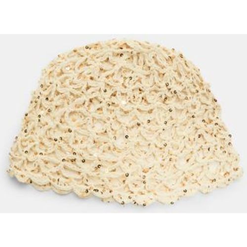 Bonnet casquette à paillettes Écru OS - Stradivarius - Modalova