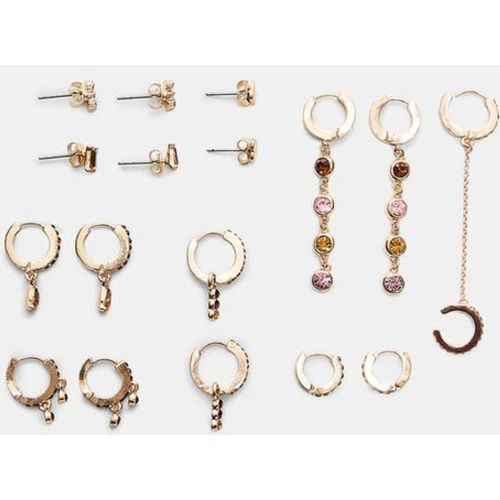 Lot de 9 boucles d'oreilles multi-éclats OS - Stradivarius - Modalova