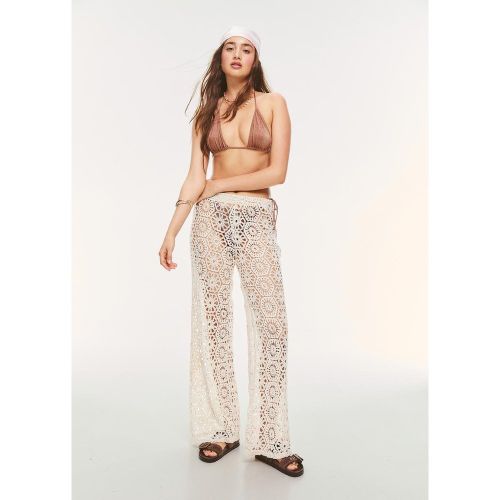 Pantalon long en maille ajourée XS - Stradivarius - Modalova