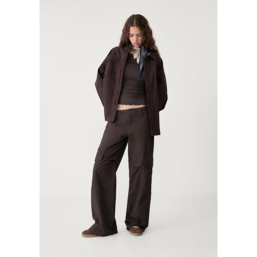 Pantalon cargo jambe large 32 - Stradivarius - Modalova