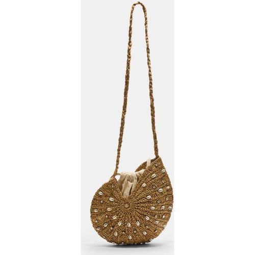 Sac bandoulière coquillage style raphia Écru OS - Stradivarius - Modalova