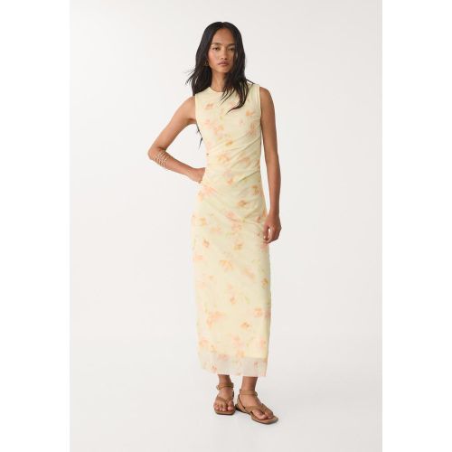 Robe midi en tulle imprimé XS - Stradivarius - Modalova