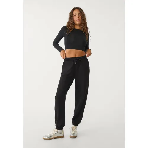 Pantalon jogger en tissu doux XS - Stradivarius - Modalova