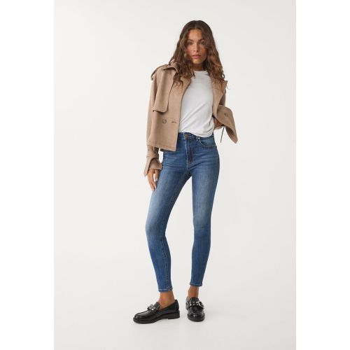 Jean D07 skinny taille normale DENIM OVERDYED DÉLAVÉ 36 - Stradivarius - Modalova