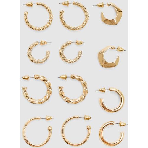 Lot 6 paires de boucles d’oreilles basiques OS - Stradivarius - Modalova