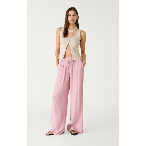 Pantalon fluide long texturé XS - Stradivarius - Modalova