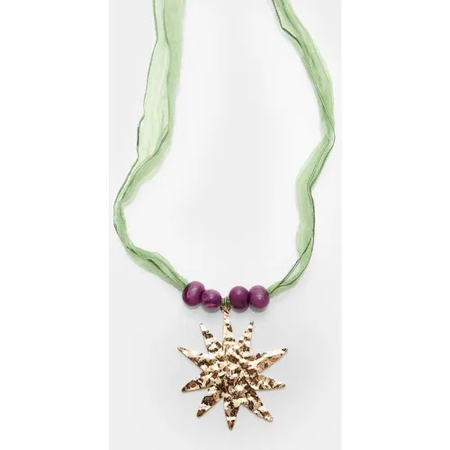 Collier tissé breloque soleil OS - Stradivarius - Modalova