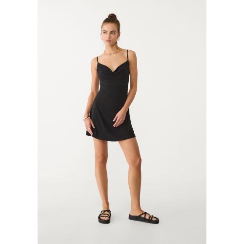 Robe courte à encolure fluide XS - Stradivarius - Modalova