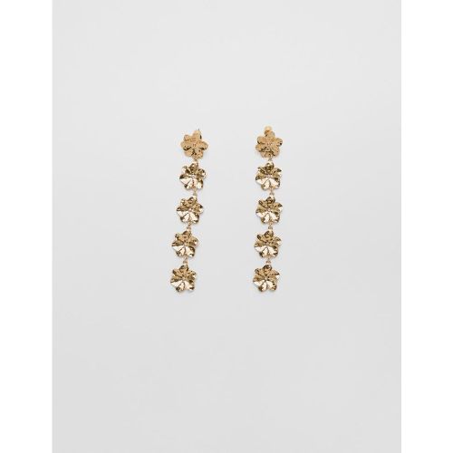 Boucles d’oreilles pendantes petites fleurs OS - Stradivarius - Modalova