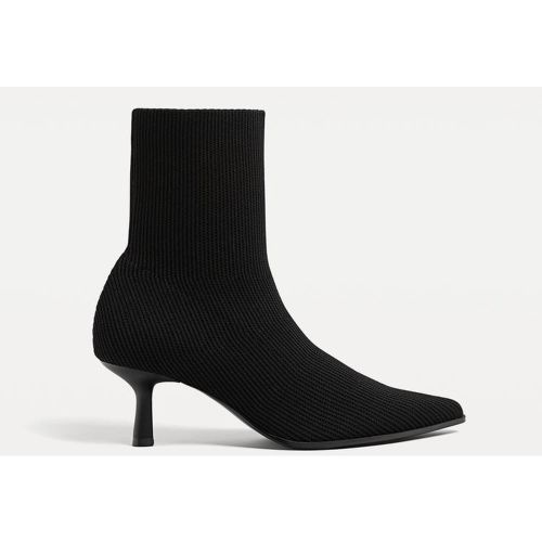 Bottines à talon maille 35 - Stradivarius - Modalova