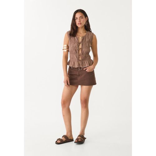 Jupe-short D62 en jean 32 - Stradivarius - Modalova