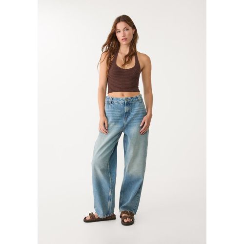 Jean D89 barrel baggy loose fit DENIM OVERDYED DÉLAVÉ 32 - Stradivarius - Modalova