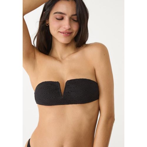 Haut de bikini bandeau V crochet XS - Stradivarius - Modalova