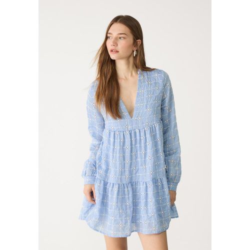 Robe courte fluide brodée XS - Stradivarius - Modalova