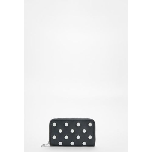 Porte-monnaie à fermeture Éclair et clous OS - Stradivarius - Modalova