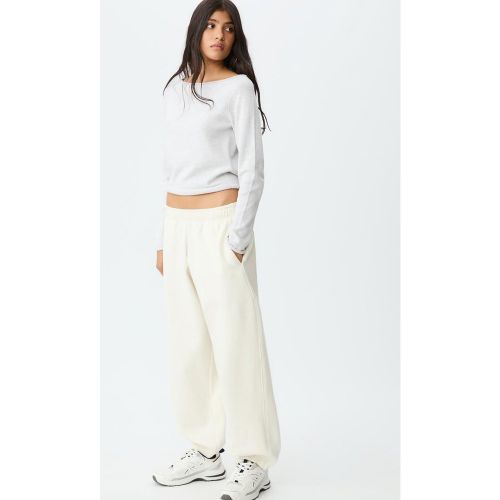 Pantalon jogger passepoilé Écru XS - Stradivarius - Modalova