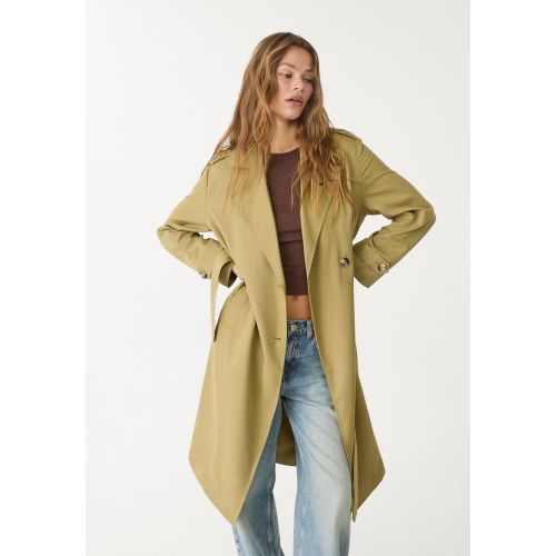 Trench long fluide XS - Stradivarius - Modalova
