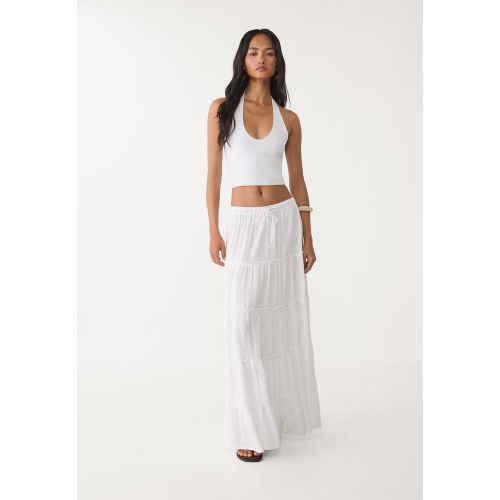 Jupe midi fluide à panneaux XS - Stradivarius - Modalova