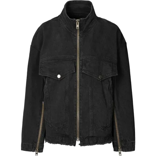 Jackets > Denim Jackets - - Rabens Saloner - Modalova