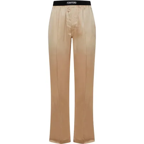 Trousers > Straight Trousers - - Tom Ford - Modalova