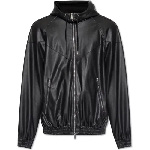 Jackets > Leather Jackets - - Dsquared2 - Modalova