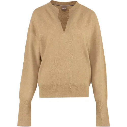 Knitwear > V-neck Knitwear - - Hugo Boss - Modalova