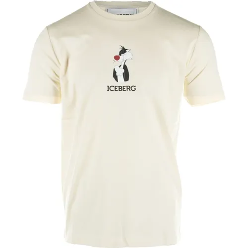 Iceberg - Tops > T-Shirts - Beige - Iceberg - Modalova