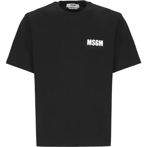 Msgm - Tops > T-Shirts - Black - Msgm - Modalova