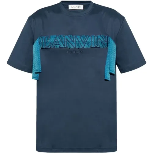 Lanvin - Tops > T-Shirts - Blue - Lanvin - Modalova