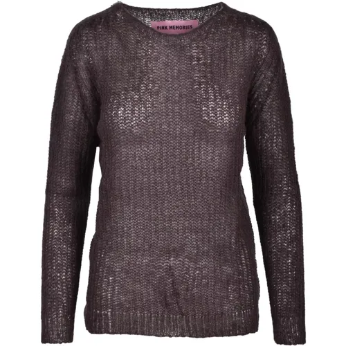 Knitwear > Round-neck Knitwear - - Pink Memories - Modalova