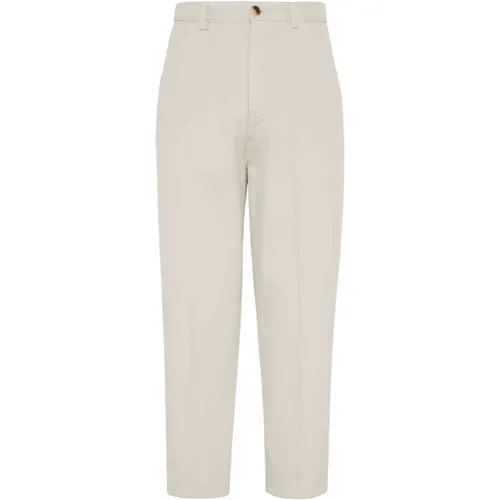 Trousers > Chinos - - BRUNELLO CUCINELLI - Modalova