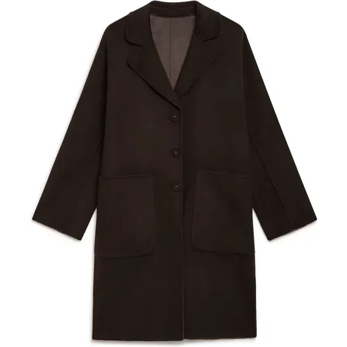 Coats > Single-Breasted Coats - - Maliparmi - Modalova