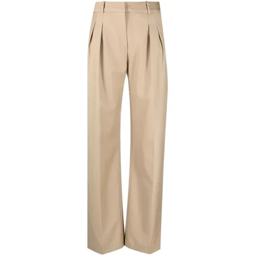 Trousers > Straight Trousers - - Loulou Studio - Modalova