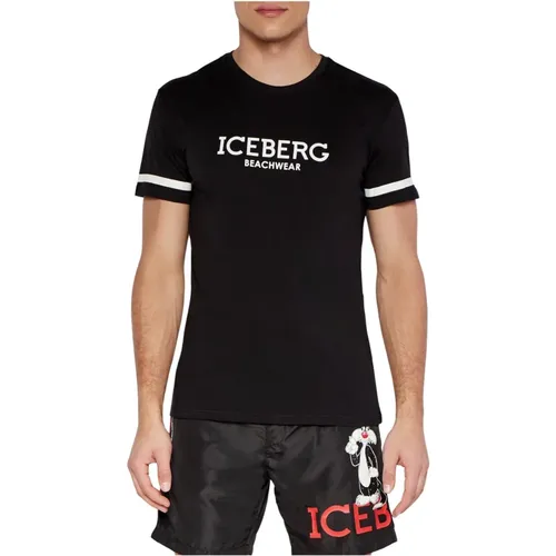 Iceberg - Tops > T-Shirts - Black - Iceberg - Modalova