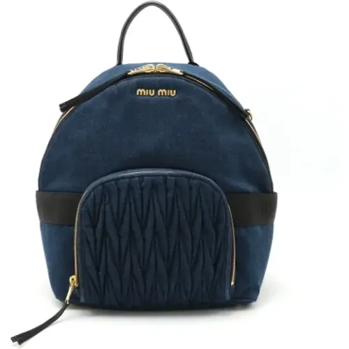 Pre-owned > Pre-owned Bags > Pre-owned Backpacks - - Miu Miu Pre-owned - Modalova