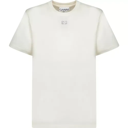 Ganni - Tops > T-Shirts - White - Ganni - Modalova