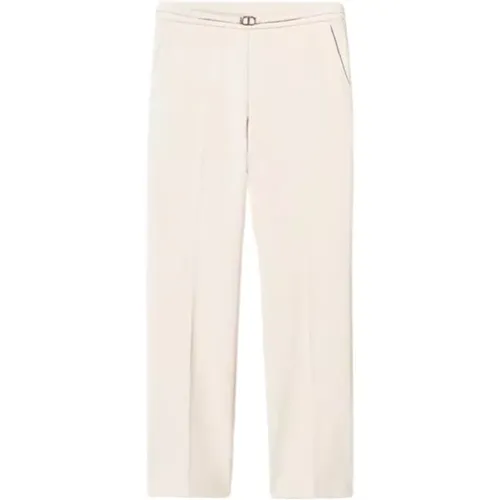 Trousers > Cropped Trousers - - Twinset - Modalova