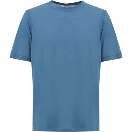 Brioni - Tops > T-Shirts - Blue - Brioni - Modalova