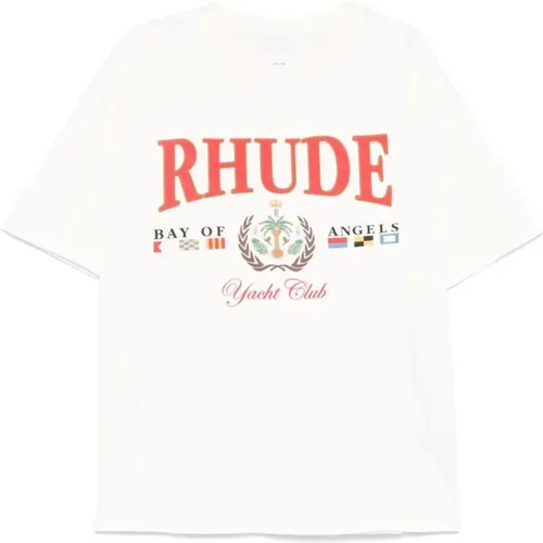 Rhude - Tops > T-Shirts - White - Rhude - Modalova