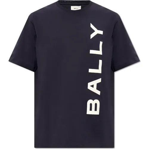 Bally - Tops > T-Shirts - Blue - Bally - Modalova