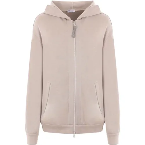 Sweatshirts & Hoodies > Zip-throughs - - BRUNELLO CUCINELLI - Modalova