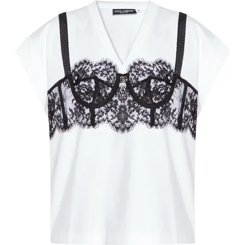 Tops > T-Shirts - - Dolce & Gabbana - Modalova