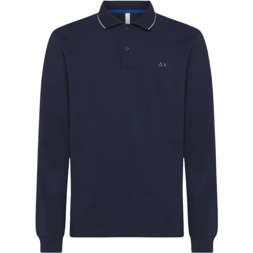 Sun68 - Tops > Polo Shirts - Blue - Sun68 - Modalova