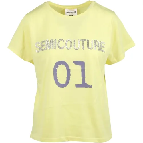 Tops > T-Shirts - - Semicouture - Modalova