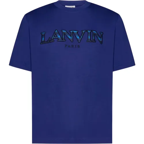 Lanvin - Tops > T-Shirts - Blue - Lanvin - Modalova